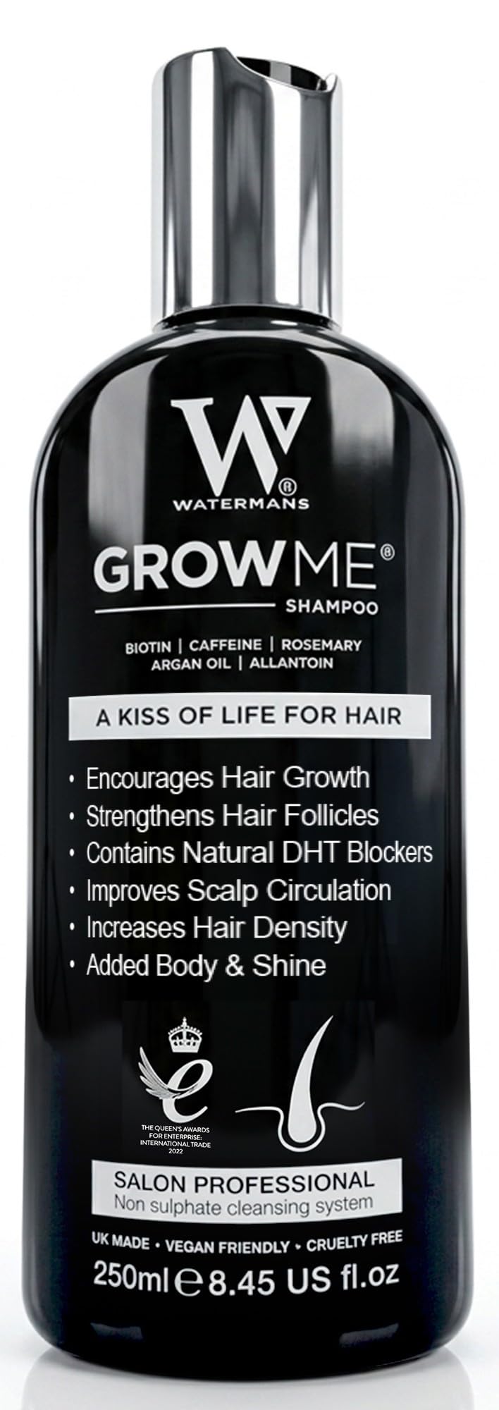 Watermans Grow Me Hair Care Shampoo, 250 ml
