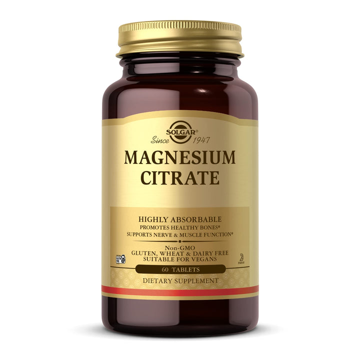 Solgar Magnesium Citrate Tablets, 60 Count