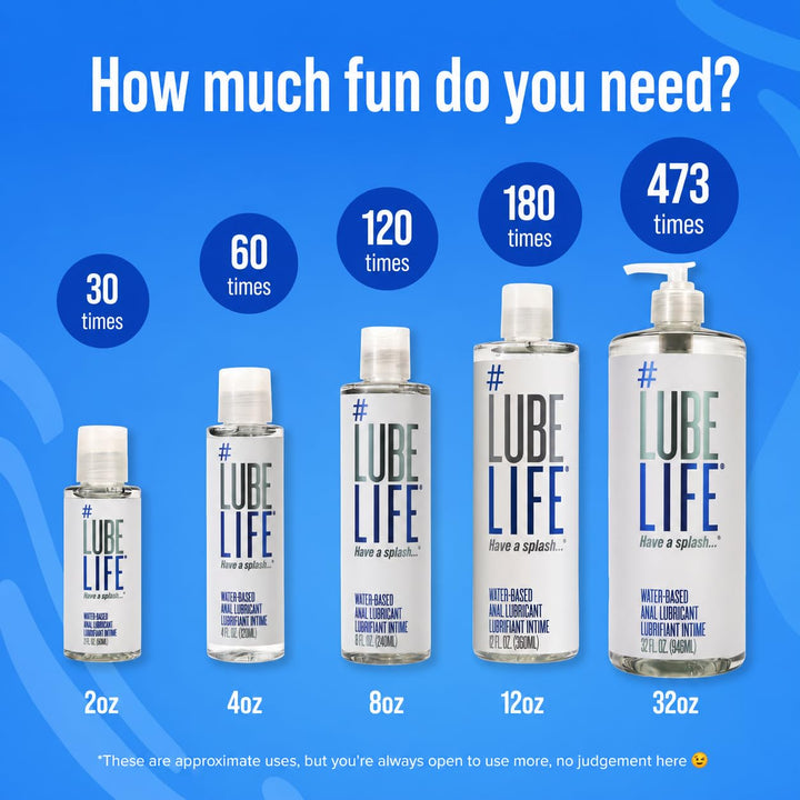 LubeLife Water-Based Lubricant, 12 fl oz