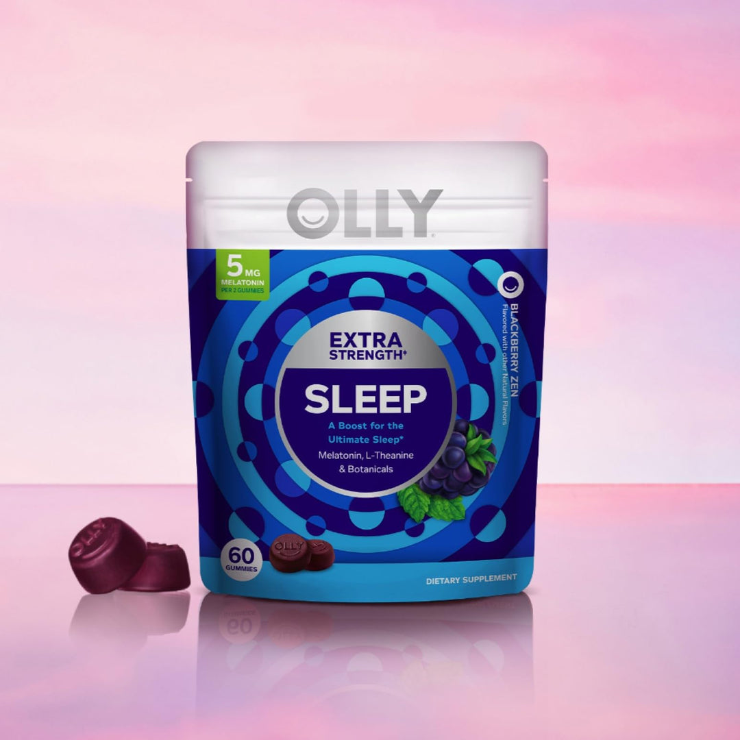 OLLY Extra Strength Sleep Gummy, Blackberry, 5 mg, 60 Count