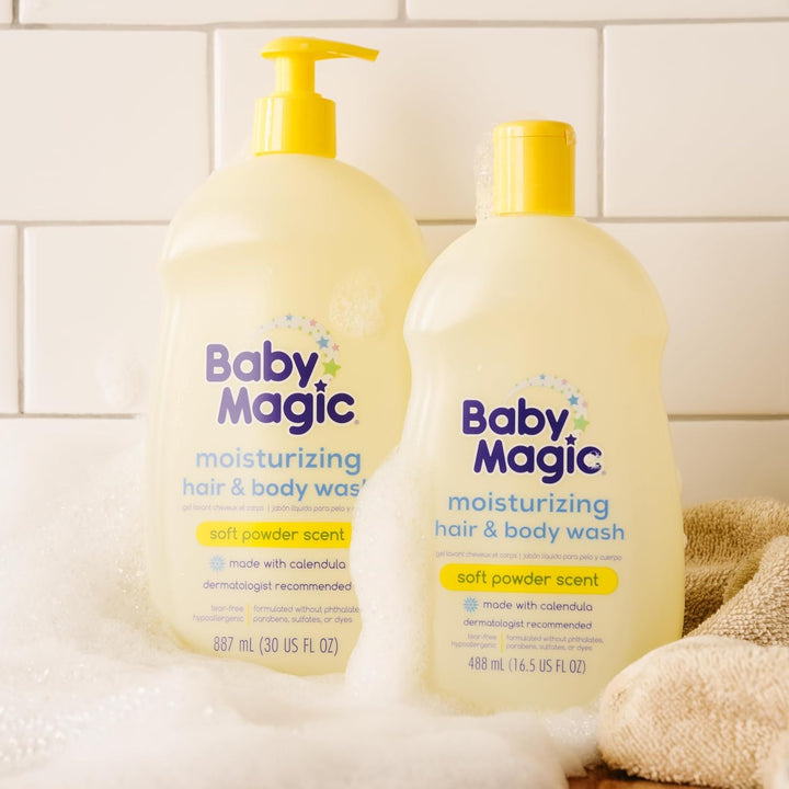 Baby Magic Hair & Body Wash, Soft Powder Scent, 16.5 fl oz