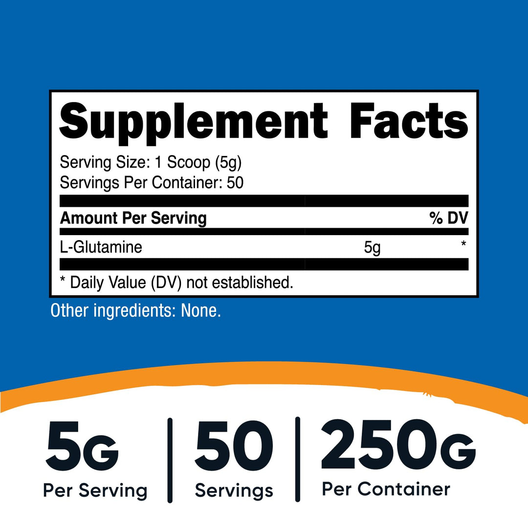 Nutricost L-Glutamine Powder, 250 g