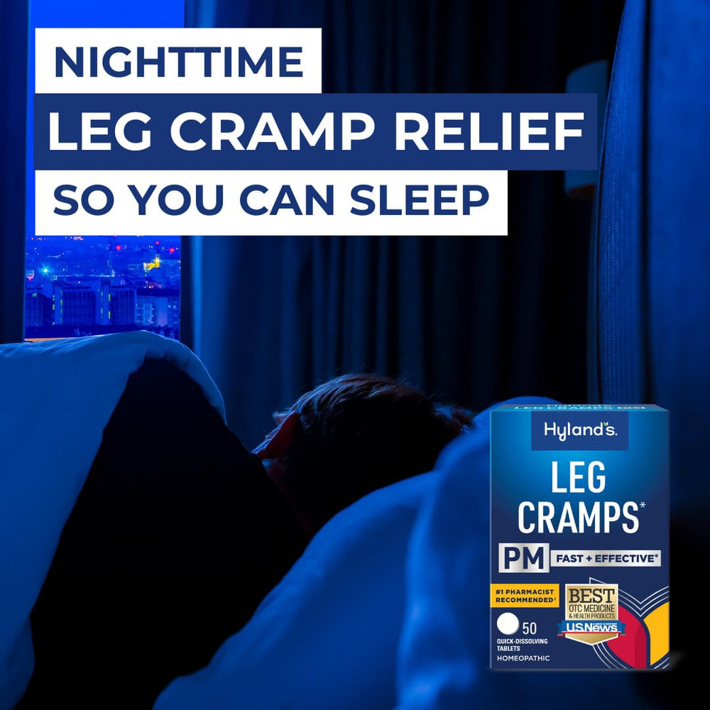 Hyland's Leg Cramps PM Tablets, 50 Count, Pack of 4