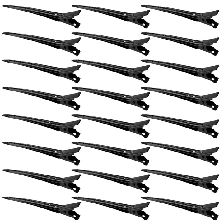 Bantoye Duck Bill Clips, Black, 24 Count