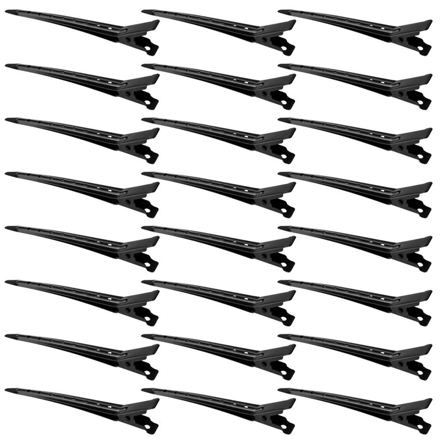 Bantoye Duck Bill Clips, Black, 24 Count