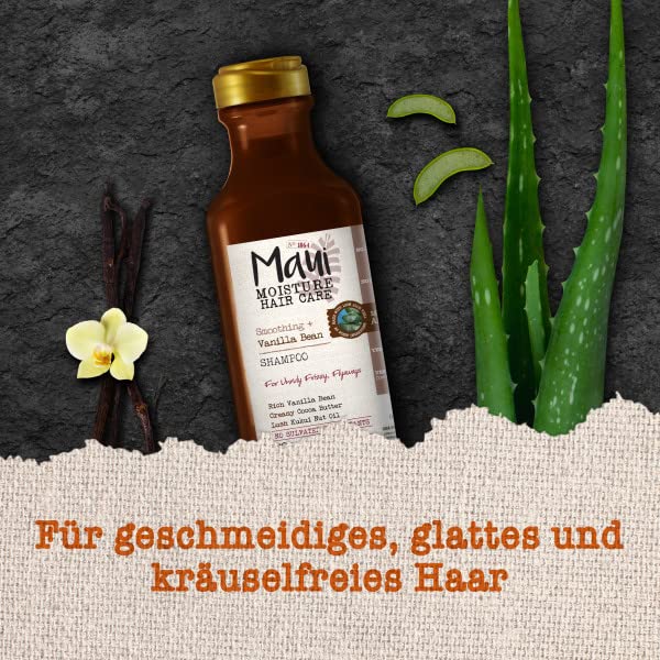 Maui Moisture Smooth & Revive Shampoo, Vanilla Bean, 385 ml