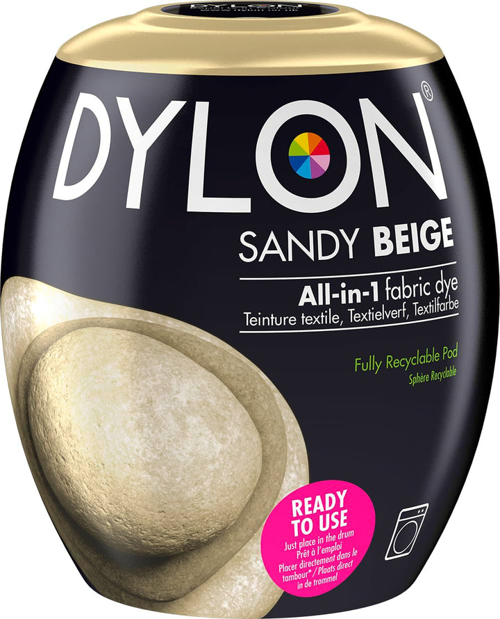 Dylon Machine Fabric Dye Pod, Sandy Beige, 350 g
