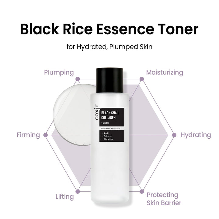 Coxir Black Snail Collagen Toner, 150 ml