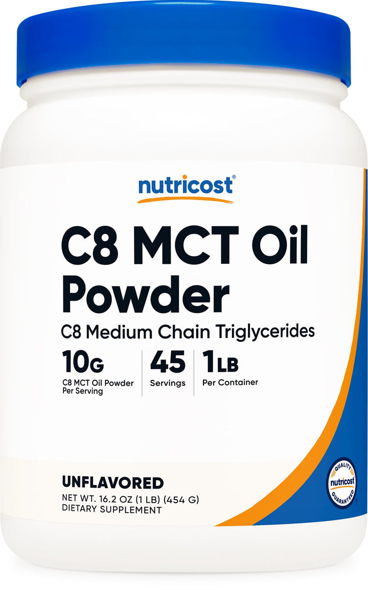 Nutricost C8 MCT Oil Powder, 1 lb