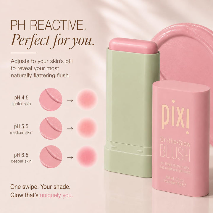 Pixi On-The-Glow Cream Blush Stick, Fleur