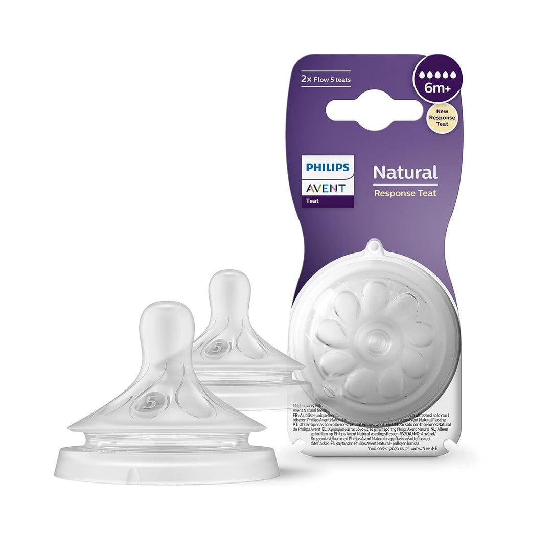 Philips Avent Natural Fast Flow Nipples, 2 Count, Pack of 2