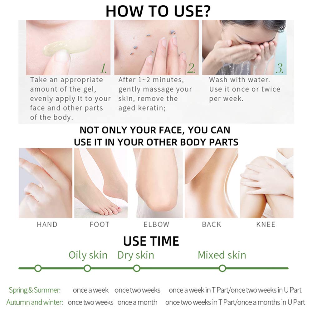 MIESCHER Matcha Facial Scrub Exfoliator Gel