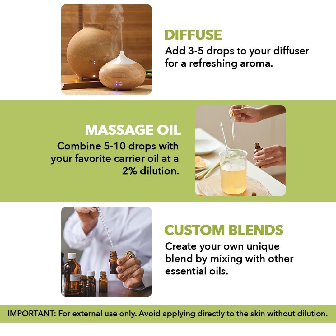 Majestic Pure Lemongrass Essential Oil, 4 fl oz