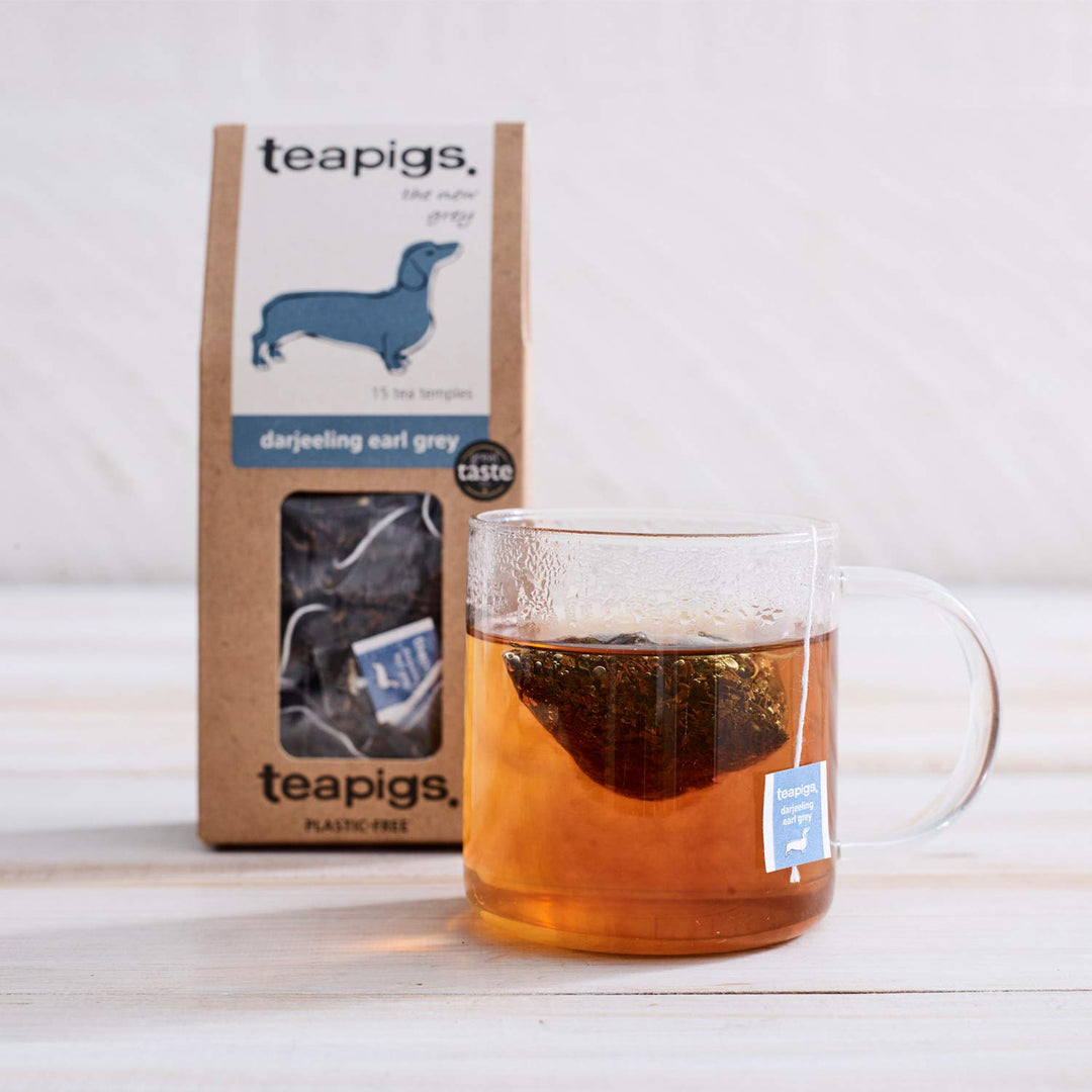 teapigs Darjeeling Earl Grey Tea Bags, 50 Count