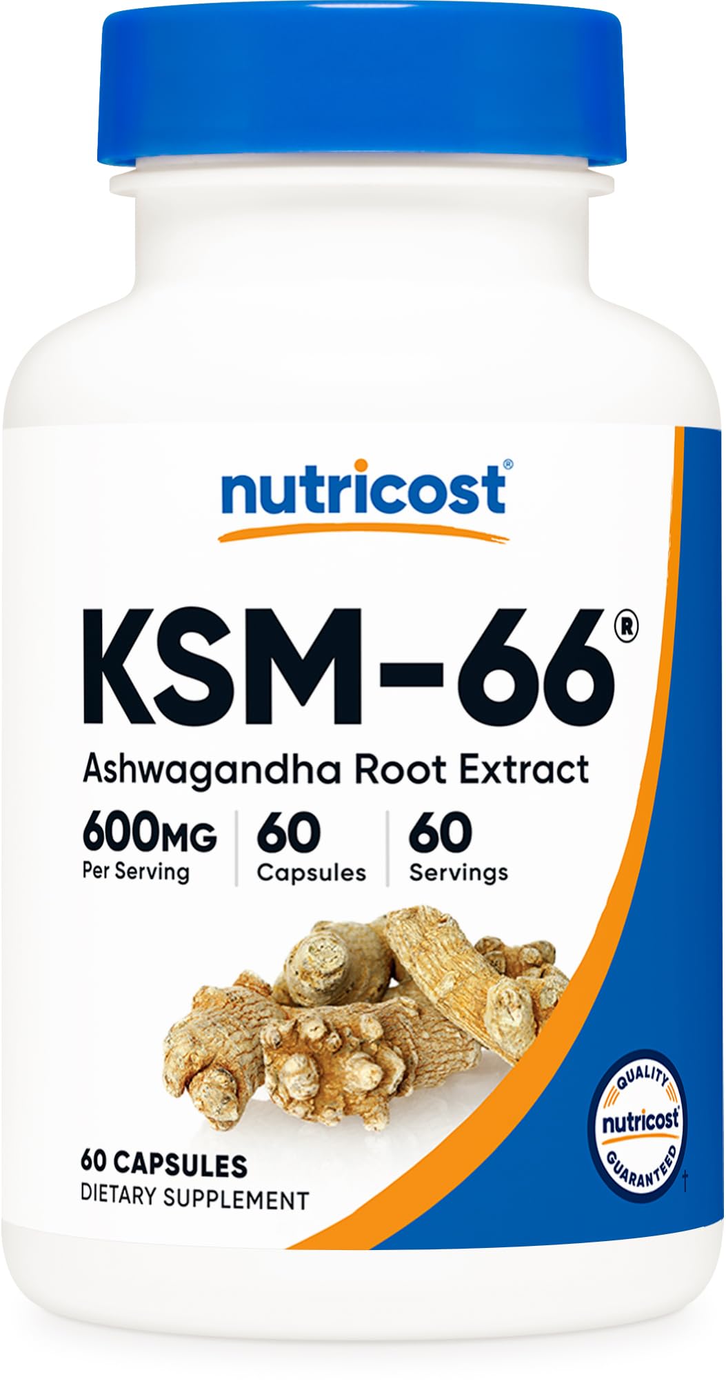 KSM-66 Ashwagandha Root Extract, 600 mg, 60 Count