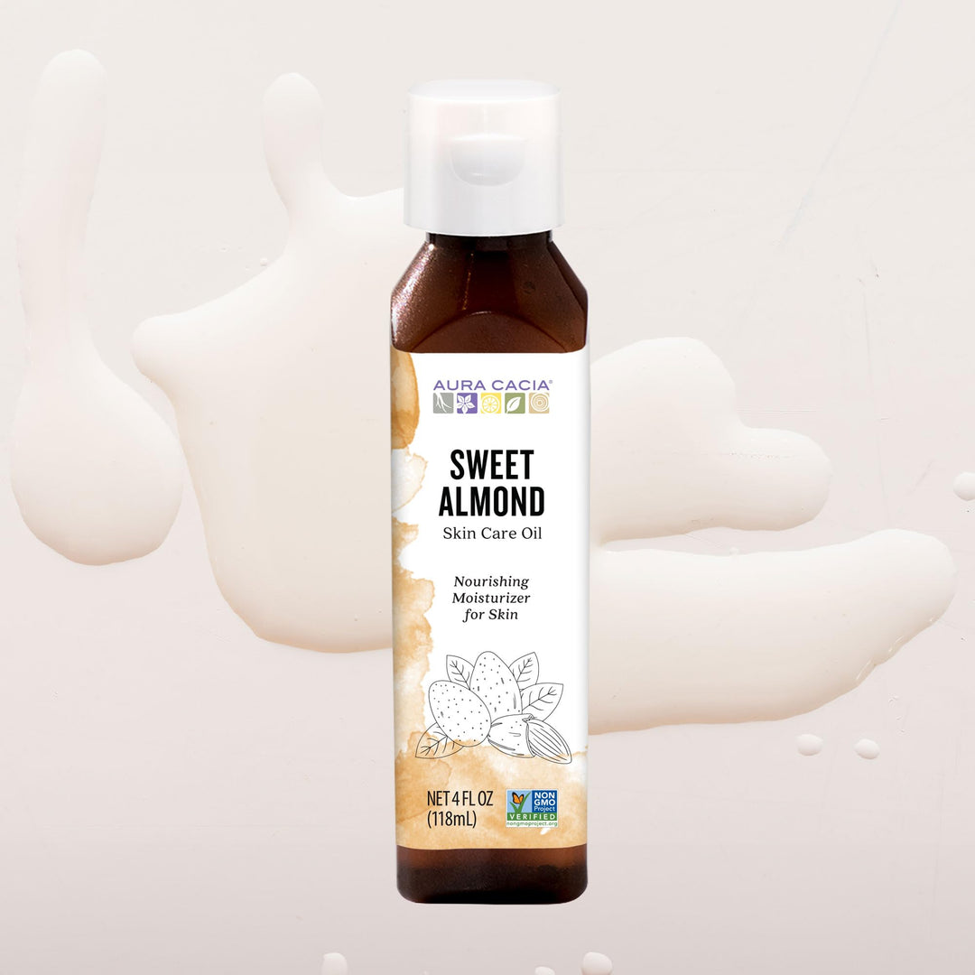 Aura Cacia Sweet Almond Skin Care Oil, 4 fl oz