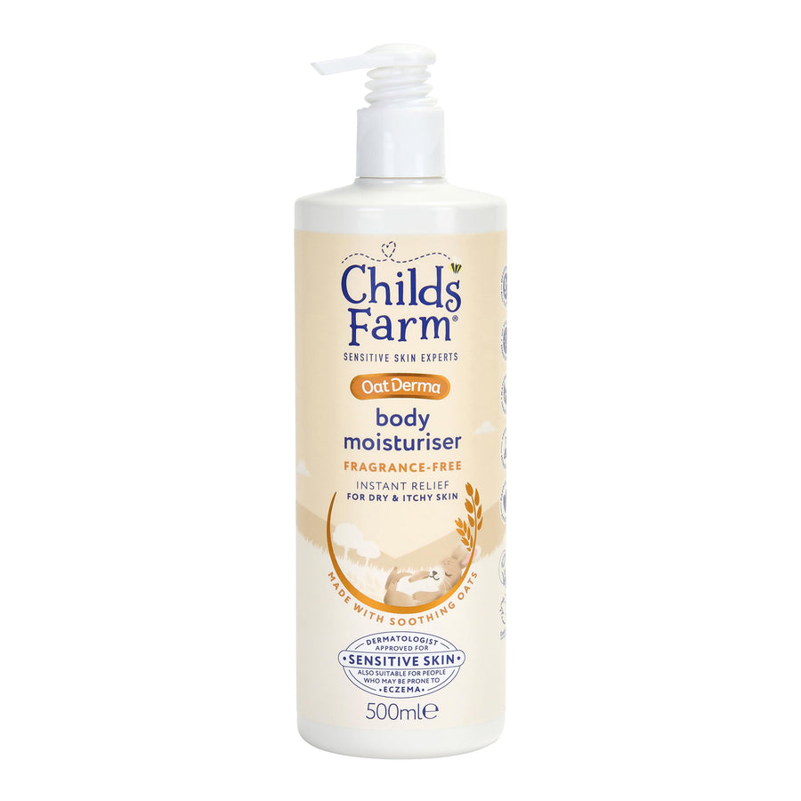 Childs Farm OatDerma Body Moisturiser, Fragrance Free, 500 ml