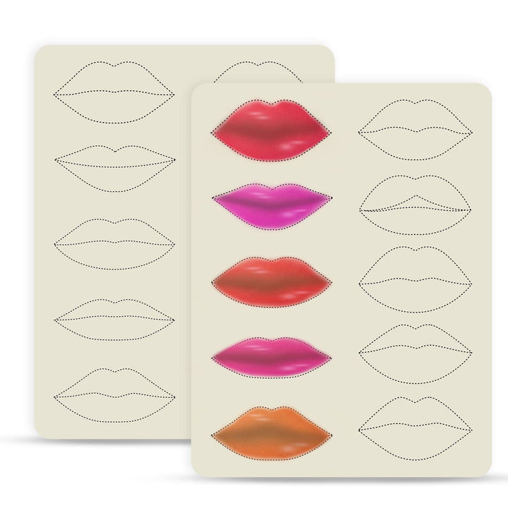 MARLLOGIVA Lip Practice Skin, Double Sided, 5 Count