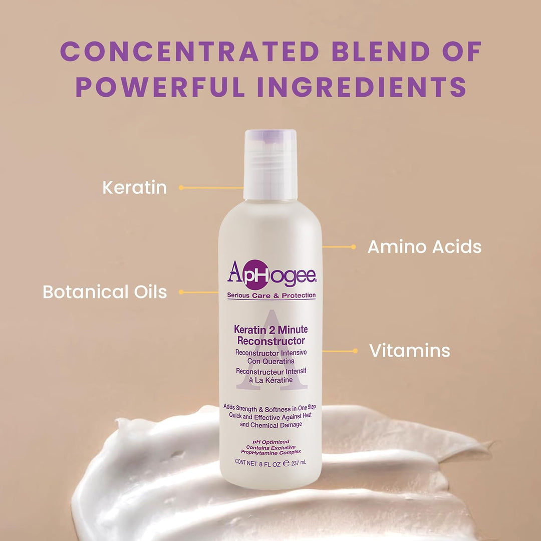 Aphogee Keratin 2 Minute Reconstructor, 8 fl oz