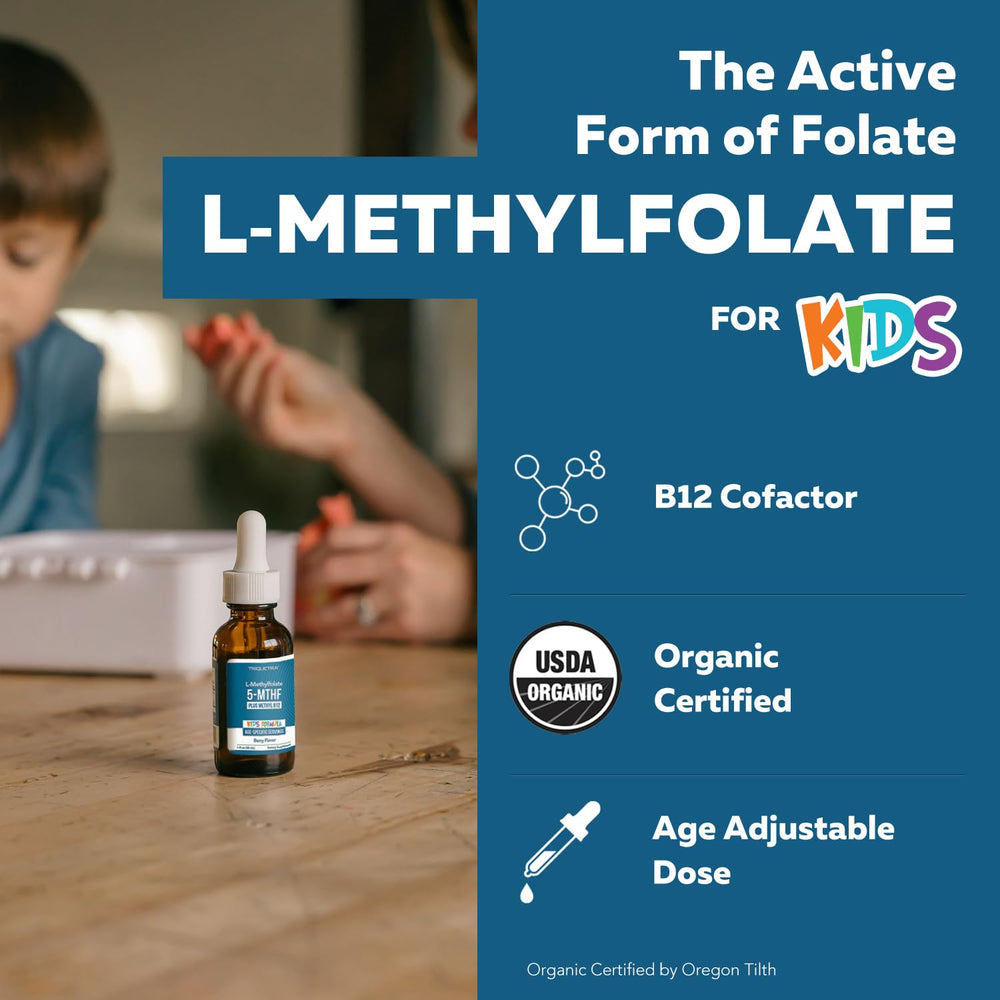 Triquetra Health Kids L-Methylfolate + Methyl B12 Cofactor, Organic