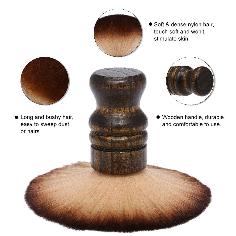 Anself Barber Neck Face Duster Brush, 01#