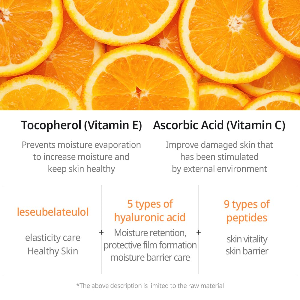 JM Solution Glory Aqua Tocopherol Vitamin C Mask, 10 Count