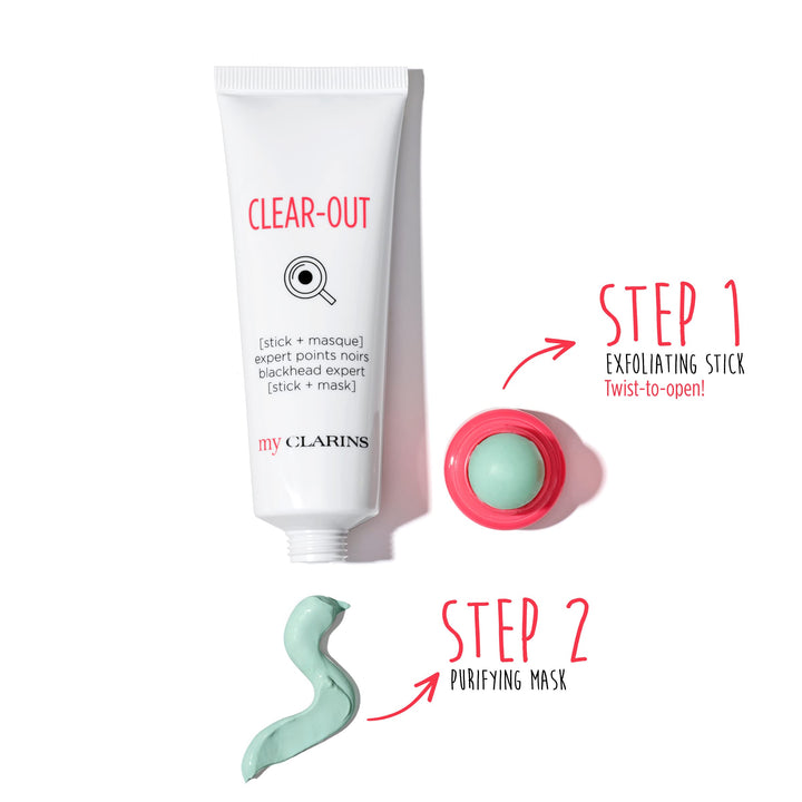 Clarins Clear-Out Anti-Blackheads Stick And Mask, 50 ml