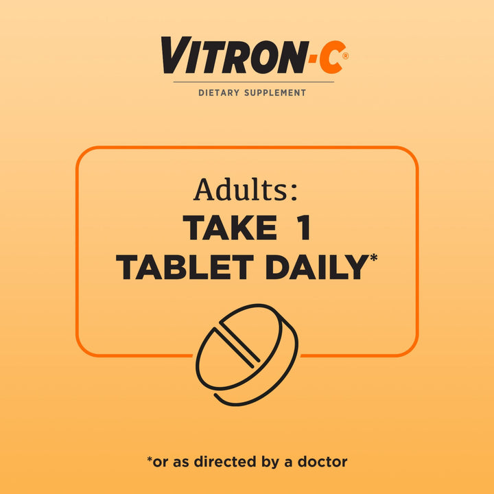 Vitron-C Iron Supplement Plus Vitamin C, 60 Count