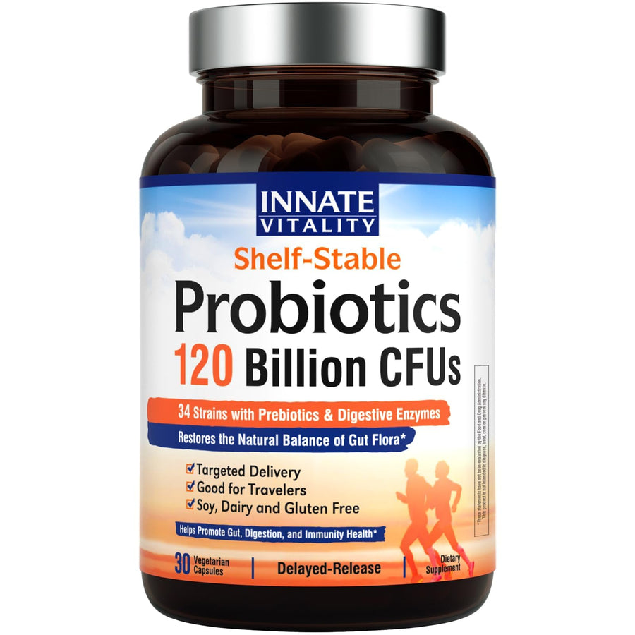 Innate Vitality 3-in-1 Probiotics, 120 Billion CFUs, 30 Count