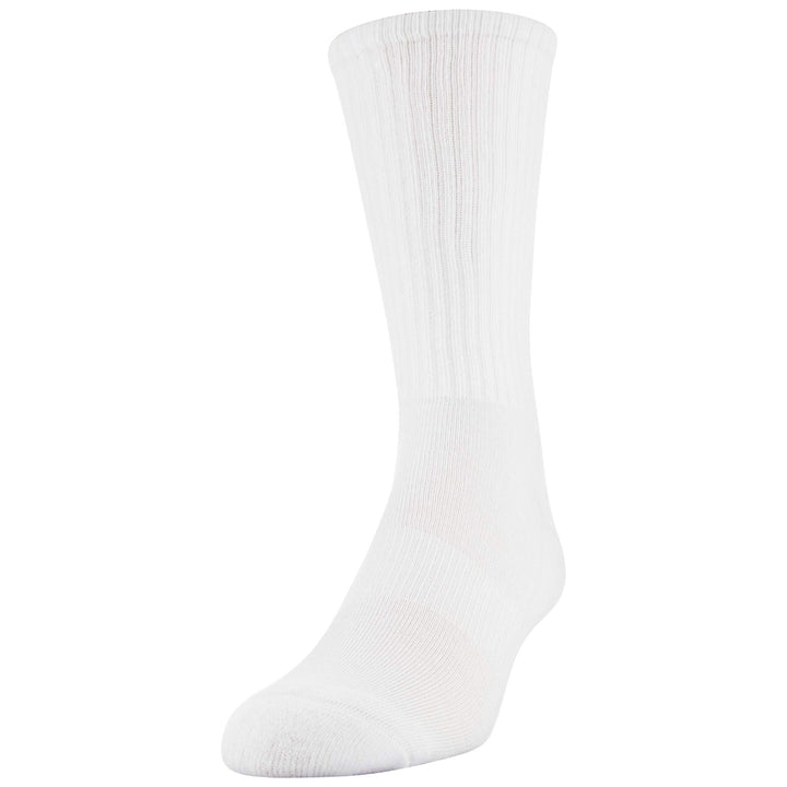 Gildan Performance Crew Socks, White, Large