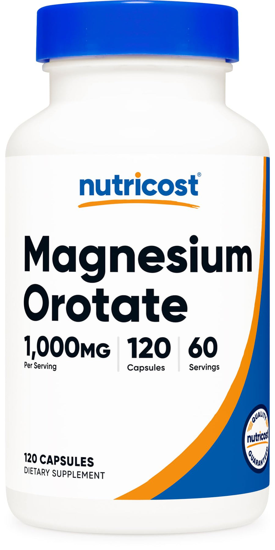 Nutricost Magnesium Orotate Capsules, 1000 mg, 120 Count