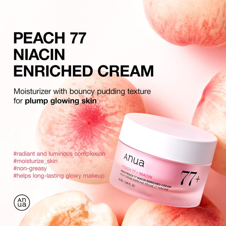 ANUA Peach Niacinamide Cream, 1.69 fl oz