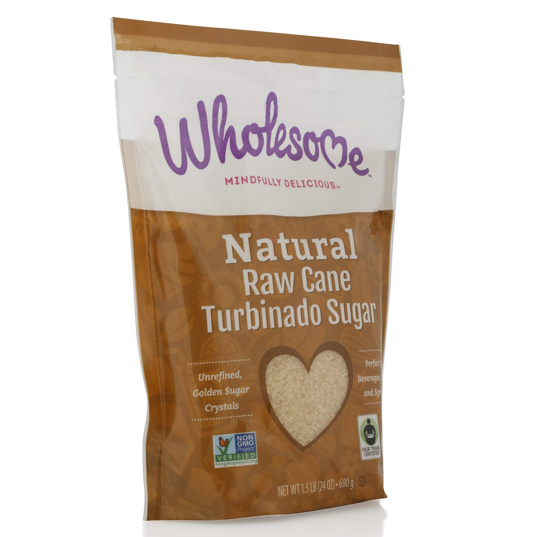 Wholesome Natural Raw Cane Turbinado Sugar, 680 g