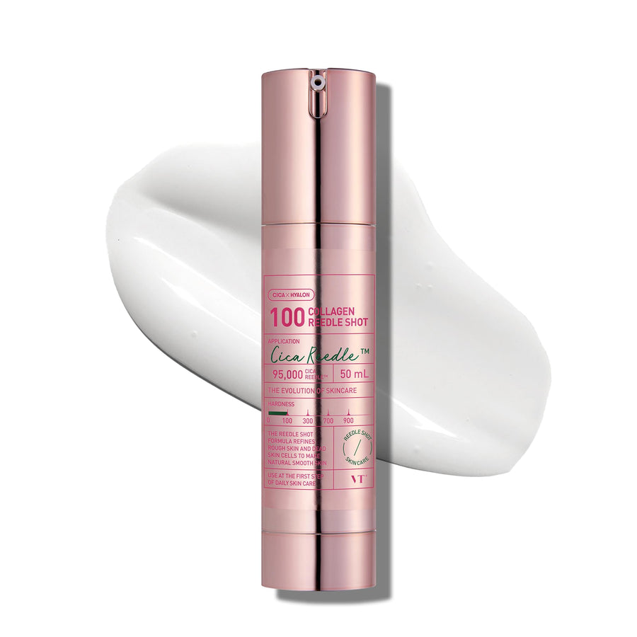 VT COSMETICS Pink Reedle Shot 100 Collagen Serum, 1.69 fl oz