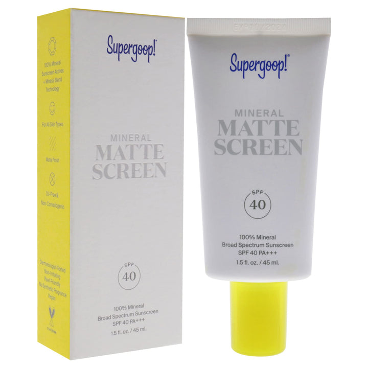 Supergoop! Mineral Smooth & Poreless Matte Screen, SPF 40