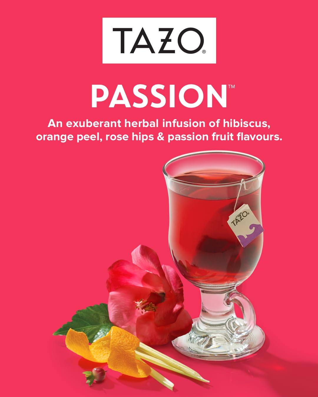 Tazo Passion Tea Bags, 20 Count