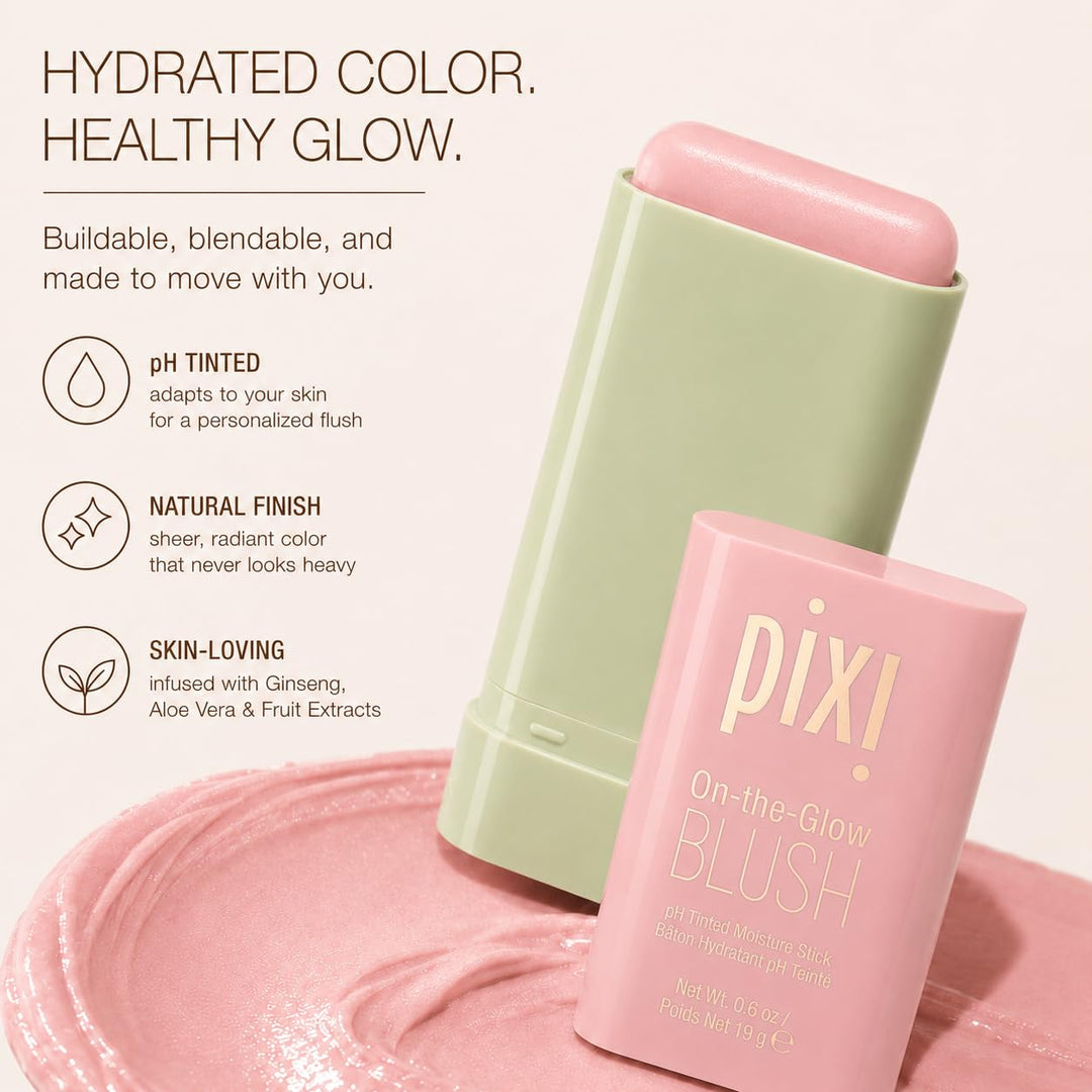 Pixi On-The-Glow Cream Blush Stick, Fleur