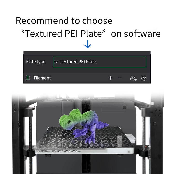 IdeaFormer-3D Build Plate, PEO PEI, 257x257mm