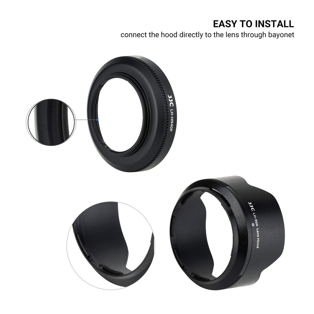 JJC Lens Hood, Screw On and Bayonet, 1+1 Count