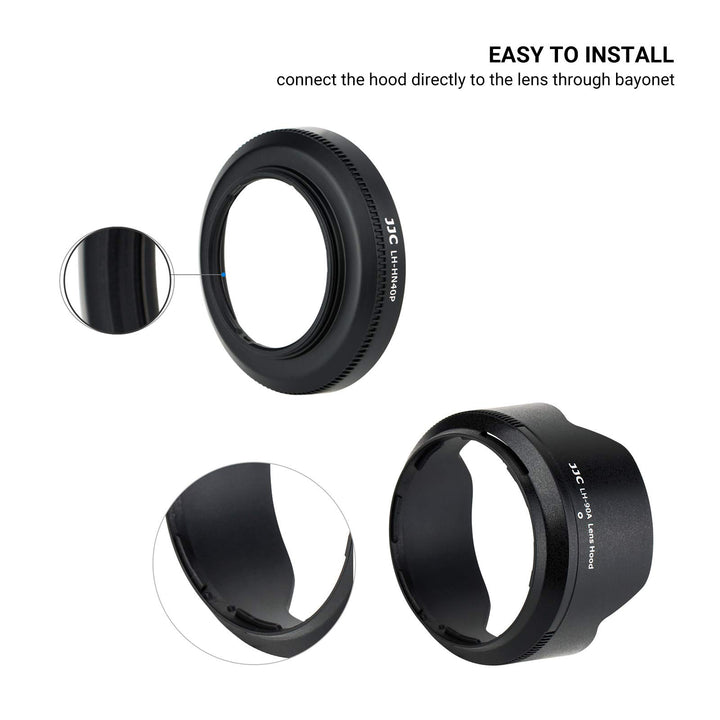 JJC Lens Hood, Screw On and Bayonet, 1+1 Count