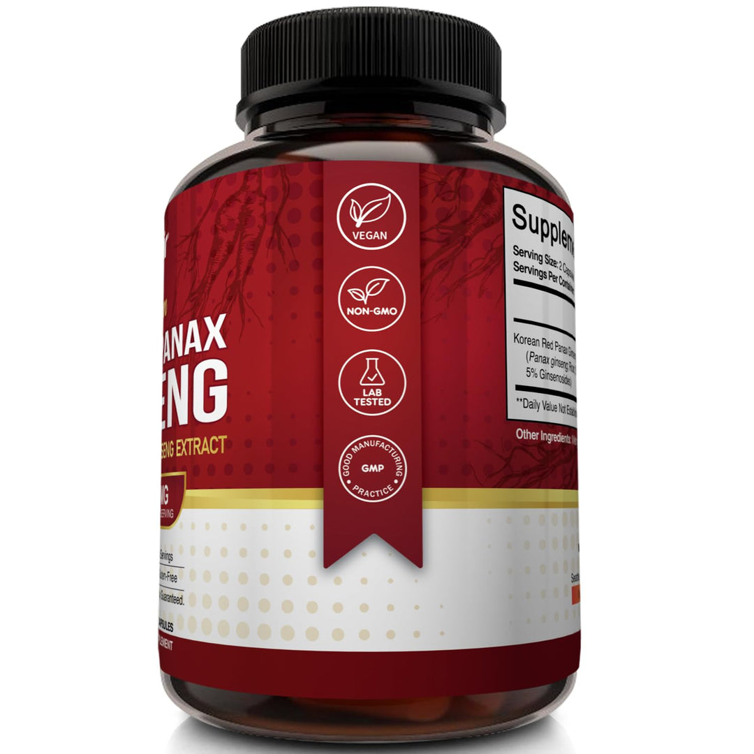 NutriFlair Korean Red Panax Ginseng, 1600 mg, 120 Count