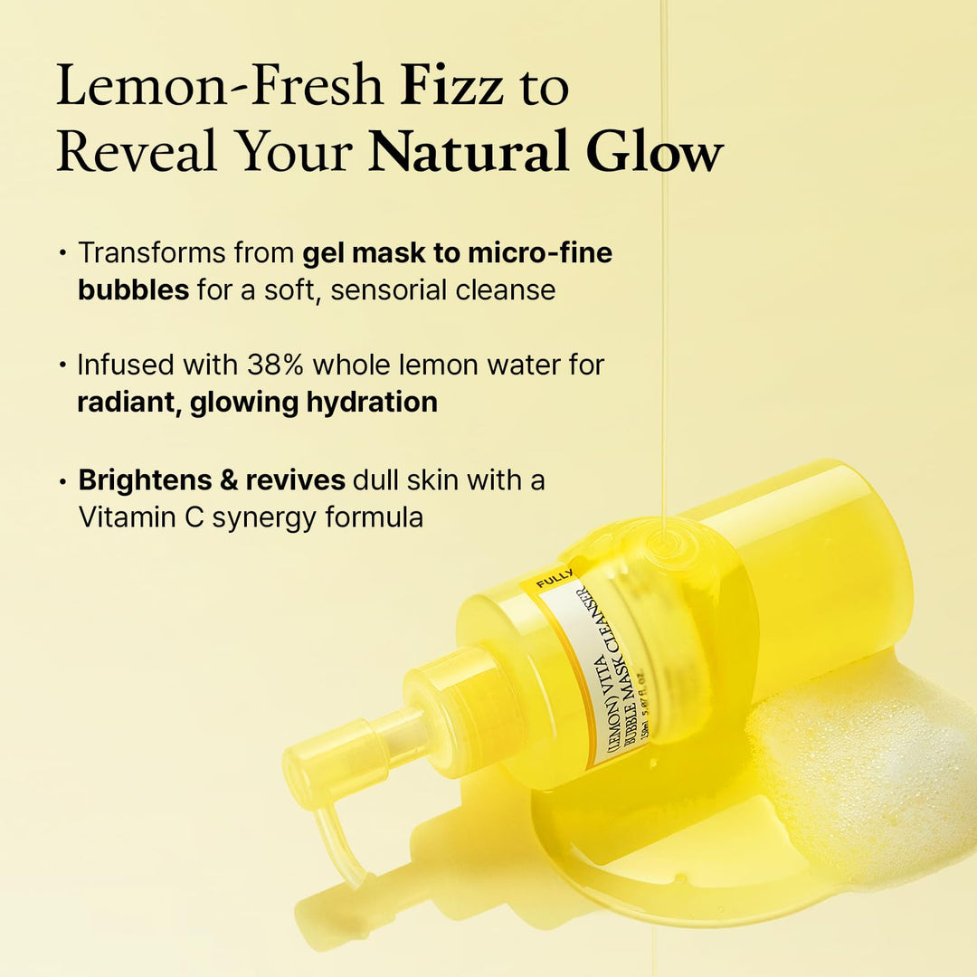 FULLY Lemon Vita Bubble Mask Cleanser, 5.07 fl oz