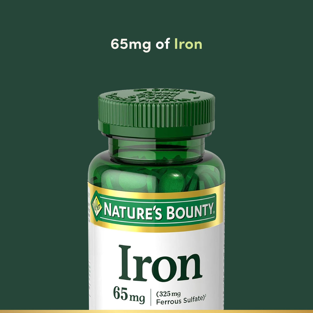 Nature's Bounty Iron 65 mg, 100 Count