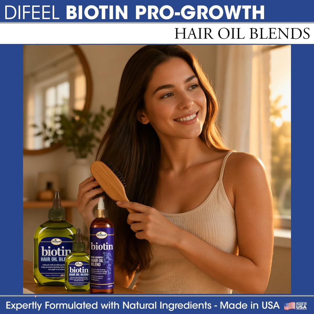 Difeel Biotin Progrowth Premium Hair Oil, 8 oz