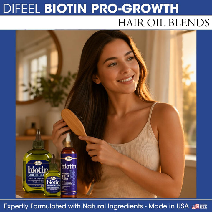 Difeel Biotin Progrowth Premium Hair Oil, 8 oz