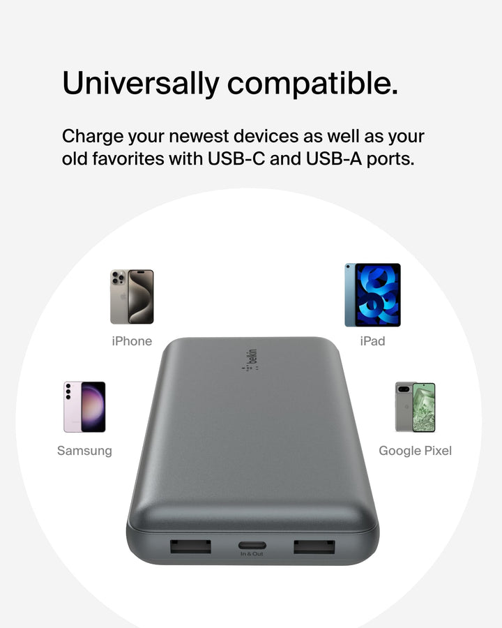 Belkin BoostCharge Power Bank, 20000mAh, 15W
