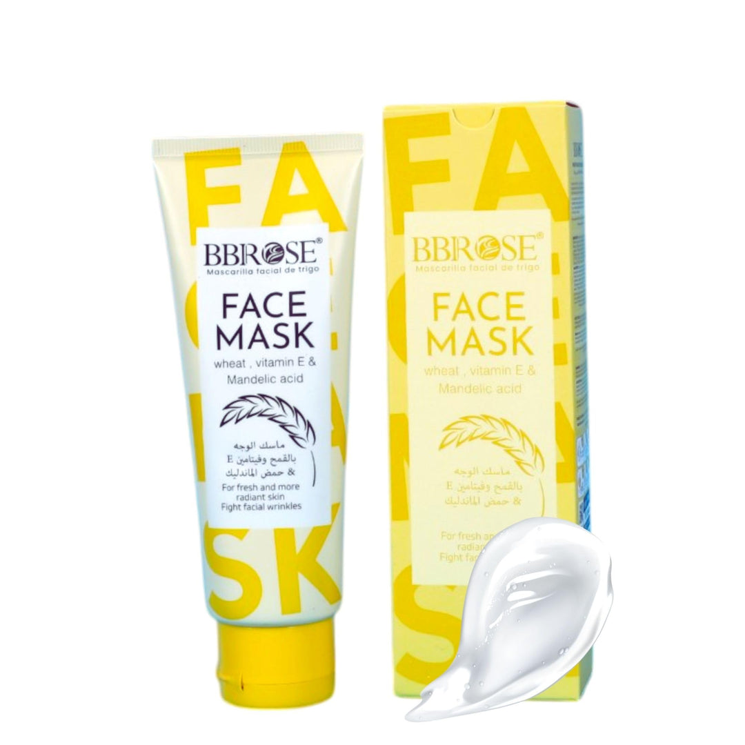 BBROSE Mandelic Acid & Wheat Face Mask, 120 ml