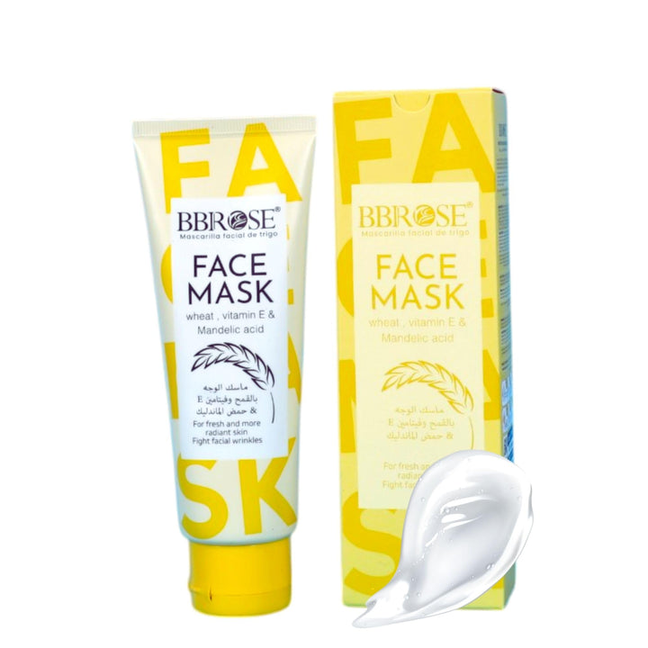BBROSE Mandelic Acid & Wheat Face Mask, 120 ml
