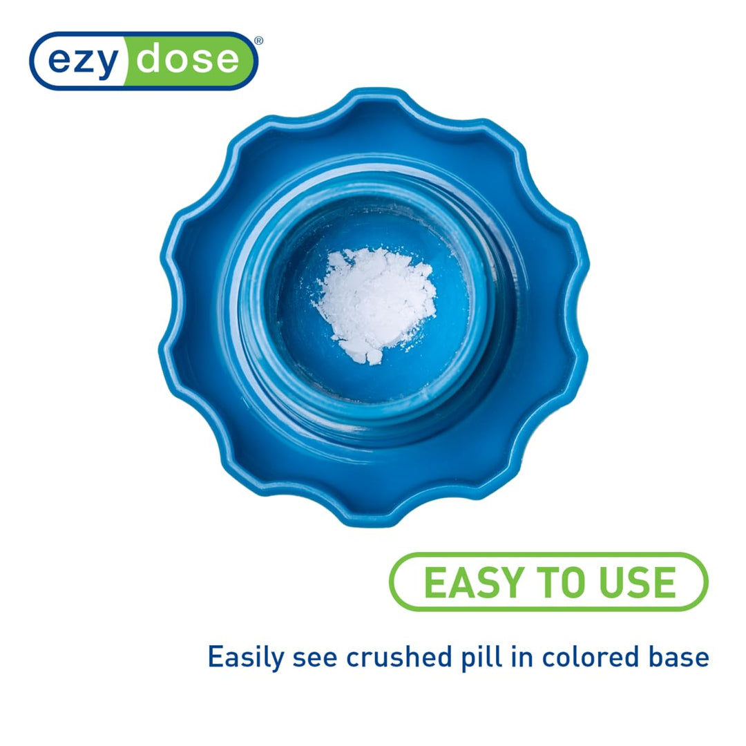 EZY DOSE Pill Crusher and Grinder, Blue