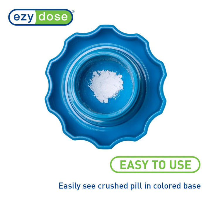 EZY DOSE Pill Crusher and Grinder, Blue